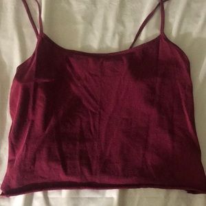 Soft Red crop top